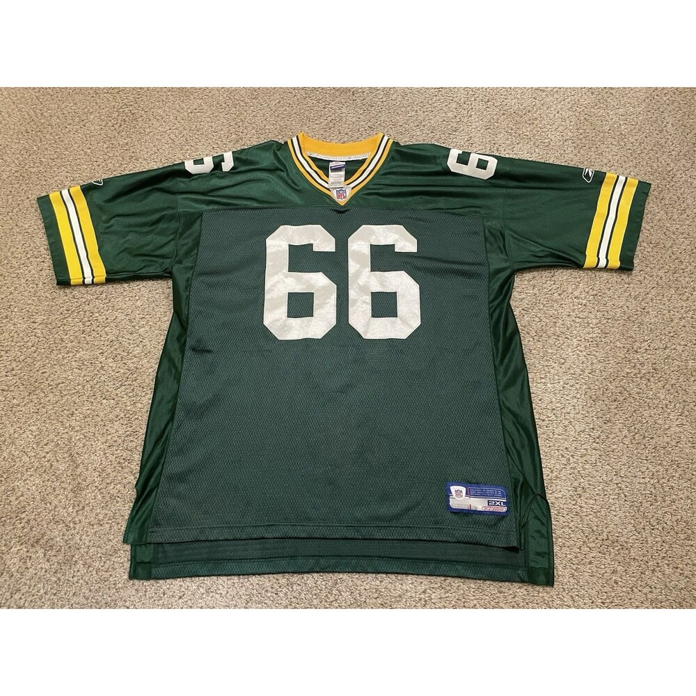 Vintage Green Bay Packers NFL Reebok Jersey Ray Nitschke Football mens 2XL - Picture 1 of 5